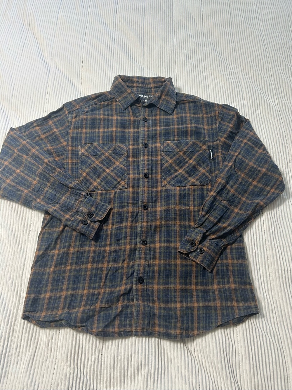 Wolverine Plaid Button-Down Shirt in Black & Brown